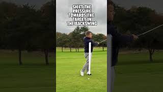 Duffing wedge shots Move the pressure towards the target golf golftips golfer shortgame [upl. by Torras]