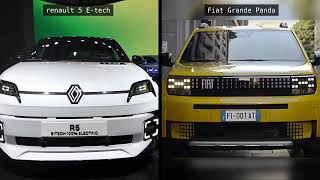 Renault 5 ETech vs Fiat Grande Panda [upl. by Rosalie]