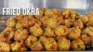 The Secret to Crispy Southern Fried Okra [upl. by Gretal]