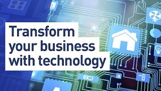 Transform your business with technology AI blockchain IoT and robotics [upl. by Alletneuq37]