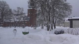 Snöoväder Nybro 2 mars 2018 [upl. by Parrisch350]