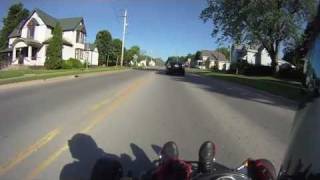 180hp R1 Go Kart Passes a Cop and runs away131mph [upl. by Romulus]