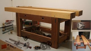 Installing Benchcrafted Tail Vise Using No Power Tools  RouboStyle Workbench [upl. by Hplar]