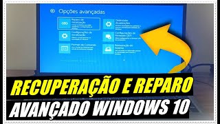 COMO ATIVAR MODO DE RECUPERAÇÃO E REPARAÇÃO AVANÇADA NO WINDOWS 10 [upl. by Llenoil]