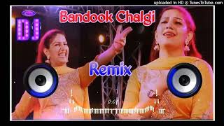 Bandook Chalegi Song Dj Remix Sapna Choudhary  Kandhe Pe Dunali Leke Chale Gadi Kali Dj Remix 2024 [upl. by Enyrb847]