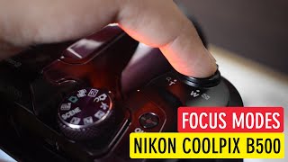 5 Focus Modes in Nikon Coolpix B500 Nikon B500 Best Photography Settings  Sonika Agarwal [upl. by Grady145]