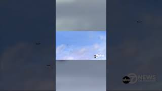 WATCH US Air Force pilots fly over Arlington National Cemetery [upl. by Darelle]