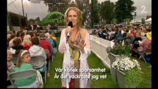 Det vackraste  Cecilia Vennersten Allsang på Grensen 23juli  2009 TV2avi [upl. by Ednalrim]