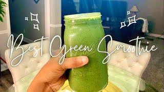 Morning Green Smoothie Recipe  Supplements  Raw Vegan ✿✨ [upl. by Dnalrah]