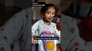 12 MONTHS BABY Full Day and Food Routine BabyFood DailyRoutine [upl. by Odraleba]