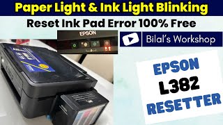 How to Reset Epson L382 Ink Pad Error  Epson Adjustment Program [upl. by Verdha]