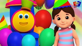 gratulerer med dagen til bob  Happy Birthday Song  Kids Tv Norsk  Norsk Barnesanger  In English [upl. by Adrea177]