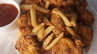 Crispy broasted chicken recipe😋😍  perfect recipe  Mariyams Wonderland [upl. by Atnahs]