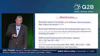 Q2B23 SV  Crossing the Quantum Chasm From NISQ to Fault Tolerance  John Preskill [upl. by Dian408]