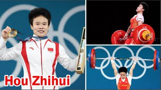 Paris Olympics 2024  Hou Zhihui Wins Gold Medal at Paris 2024 in womens 49kg weightlifting [upl. by Nohsar538]