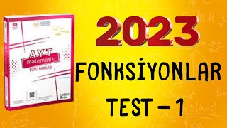 2023  345 AYT MATEMATİK SORU BANKASI ÇÖZÜMLERİ  FONKSİYONLAR TEST 1 [upl. by Naeroled]