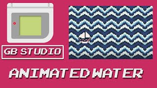 Gb Studio Tutorial Animated Water in under 6 minutes GBC only Version 20 [upl. by Onailerua770]