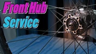 Rebuild A Shimano XT Front Hub On A Santa Cruz Superlight [upl. by Skantze]