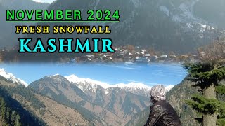 First Snowfall of 2024 in Neelum Valley Kashmir A Winter Wonderland [upl. by Adnoryt]