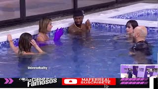 ASI CELEBRO EL CUARTO AGUA EL REGRESO DE ALESKA LA CASA DE LOS FAMOSOS 4 EN VIVO [upl. by Haase]