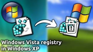 Windows Vista registry in Windows XP [upl. by Daisi71]