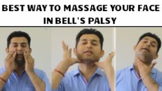 FACIAL MASSAGE TECHNIQUE IN BELLS PALSY [upl. by Saideman]