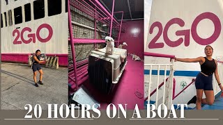 2GO BOAT RIDE FROM MANILA TO ILOILO with my PET DOG  Stateroom Experience [upl. by Dnalrag]