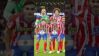 Atlético Madrid Squad 202425  Nations 🌎 atleticomadrid shorts football [upl. by Scribner]