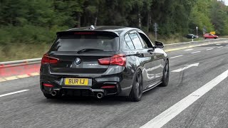 470HP BMW M140i w Custom Straight Pipe  Crazy Pops and Bangs Accelerations Launch Flames [upl. by Nonna]