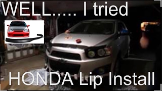 Chevy Sonic Lip Install pt1 [upl. by Krock]