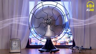 🔊White Noise Fan 9 hrs 1936 General Electric QUIET FANOscillating ASMRRelax🌎Sleep💤Concentrate💡 [upl. by Lhok]