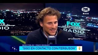 ANÉCDOTAS de DIEGO FORLAN EN MANCHESTER UNITED FERGUSON BECKHAM CRISTIANO SCHOLES [upl. by Eniliuqcaj]