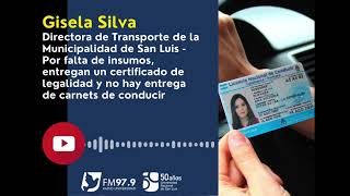 Gisela Silva directora de Transporte de la Municipalidad de San Luis [upl. by Alset]