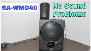 Sony saD40 no sound problem Sony Sawmd40 No sound problem GJElectronics4you [upl. by Mozza]