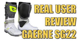 REVIEW GAERNE SG22 MOTORCYCLE BOOTS [upl. by Tesler123]