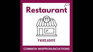 How To Say Restaurant  British English Pronunciation [upl. by Nahoj]