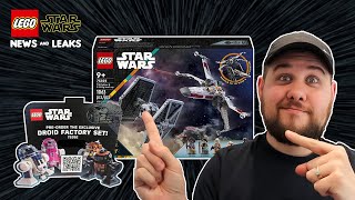 NEW Lego Star Wars set images TIE Fighter amp XWing Mash Up coming August 1st 2024  NEW Botanicals [upl. by Buford]