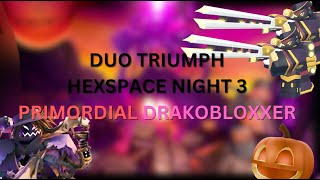 DUO STRATLESS NIGHT 3 TRIUMPH HEXSPACE EVENT  TOWER DEFENSE SIMULATOR [upl. by Adimra]