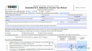 Learn How to Fill the Form 1040X Amended US Individual Income Tax Return [upl. by Ayotahs]