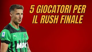 5 GIOCATORI CONSIGLIATI PER IL RUSH FINALE AL FANTACALCIO [upl. by Chancey231]