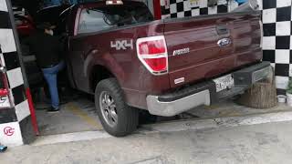 SISTEMA de ESCAPE para la FORD F150 cambiando el escape del CarroTruck Silenciador por balas [upl. by Hcardahs]