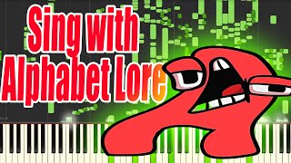 Alphabet Lore Song but its MIDI Auditory Illusion  The Alphabet Piano sound [upl. by Tarsuss]