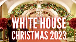 Sneak Peek of the White House Christmas Decorations for 2023 [upl. by Ettennat178]