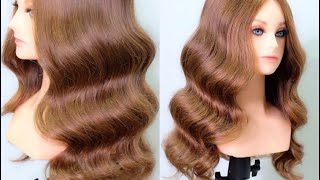 Beach Waves Hairstyle How to create beach waves by Curling Iron size 25 mm [upl. by Afira]