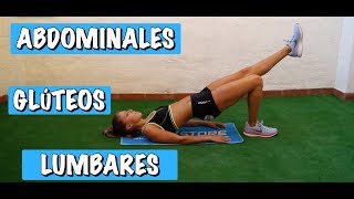 7 minutosRutina de abdominales glúteos y lumbares [upl. by Etti]