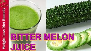 BITTER MELON SMOOTHIE JUICE DIABETES Karela Bitter Gourd कड़वा तरबूज करेले के फ़ायदे [upl. by Kcirej]