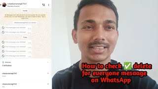 Whatsapp delete for everyone message  how to check delete for everyone message on WhatsApp [upl. by Ibed]