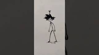 Goku from Stickman to Thiccman 😱💪 short drawing anime [upl. by Cortie]