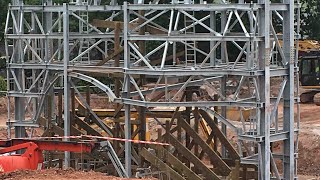 Alton Towers Wicker Man Construction Update  22nd June 2017 [upl. by Brnaba40]