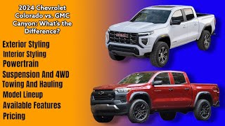 2024 Chevrolet Colorado vs GMC Canyon What’s the Difference [upl. by Larochelle]